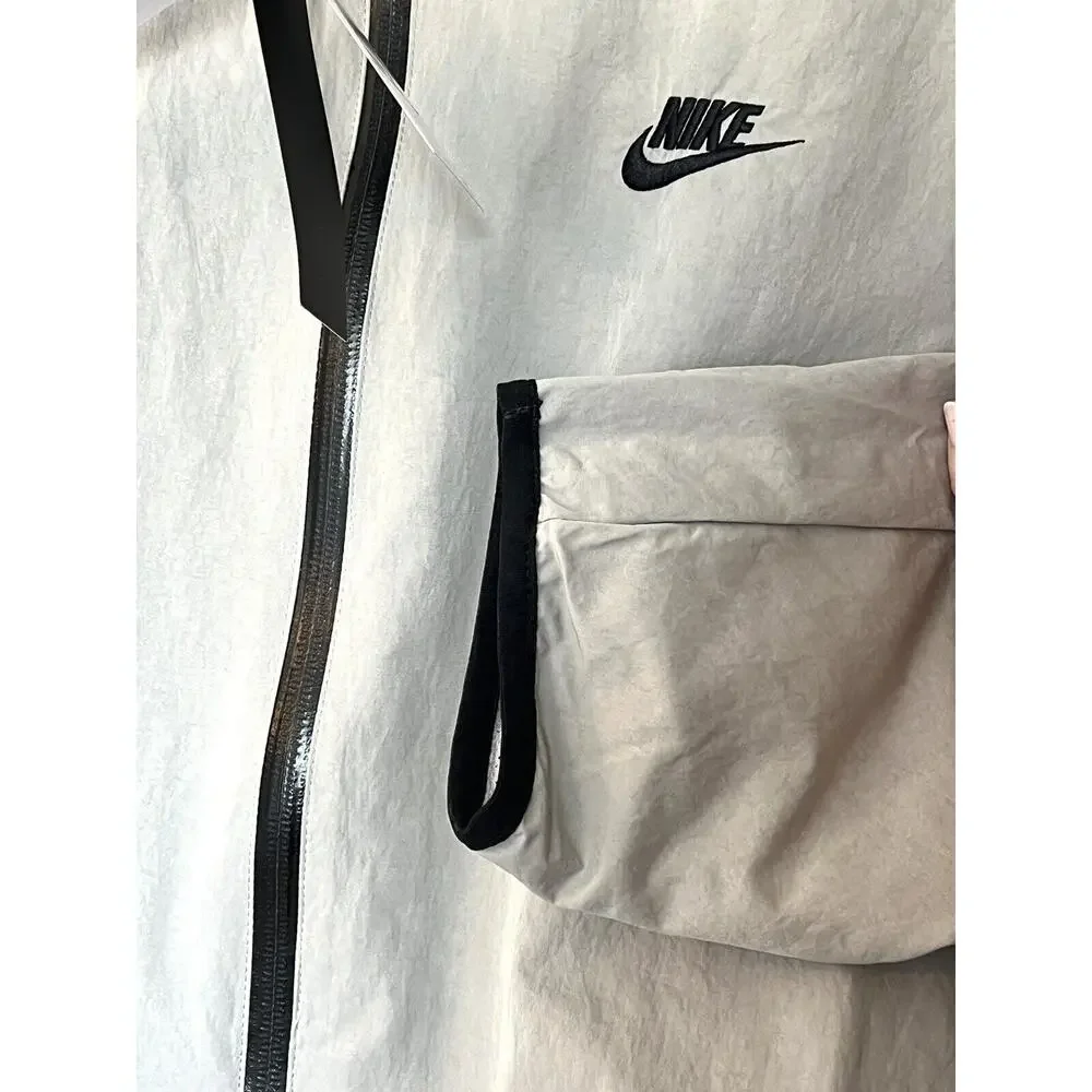 Nike Tech Full Zip Windbreaker Jacket Lined Mens 2XL Gray DQ4340-016 XXL
